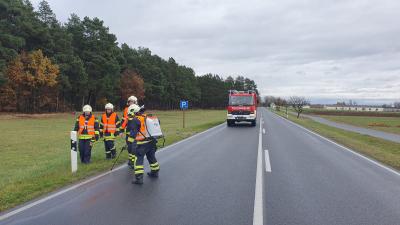 Hilfeleistung Ölspur - B246, Stangenhagen bis Schlunkendorf